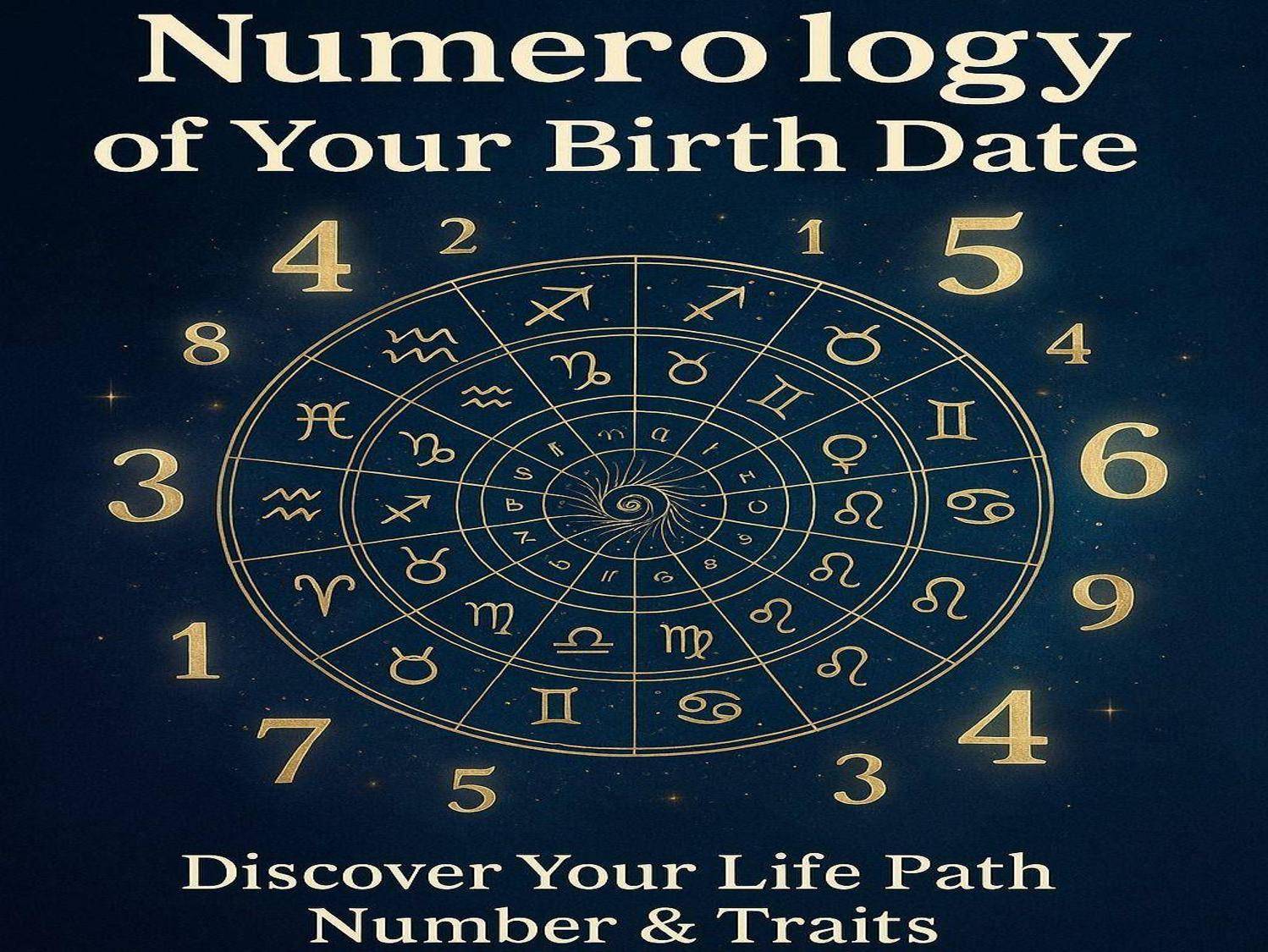Numerology of your birth date illustration